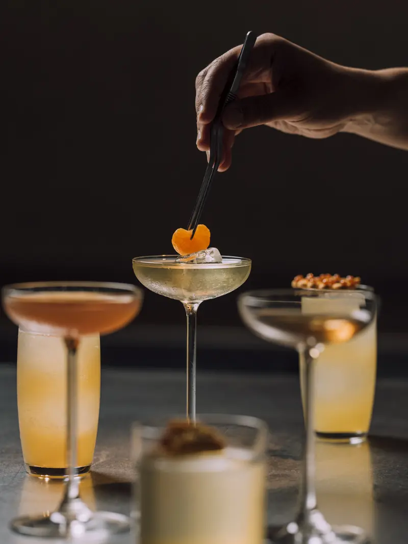 Bartender shaking a cocktail at SEDE
